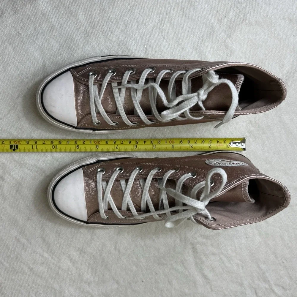 Converse Chuck Taylor High Top Sneakers Rose Metallic Womens Size 5 All Star Y2K